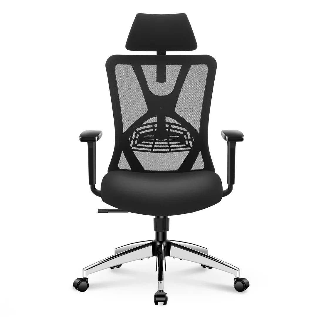 Ticova M8 Silla de Oficina Ergonómica, Respaldo Alto Reclinable 130°